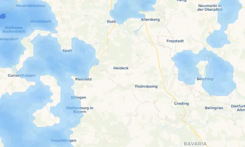 Regenradar Vorschaubild - Aktuelle Niederschläge in Rudletzholz und Umgebung