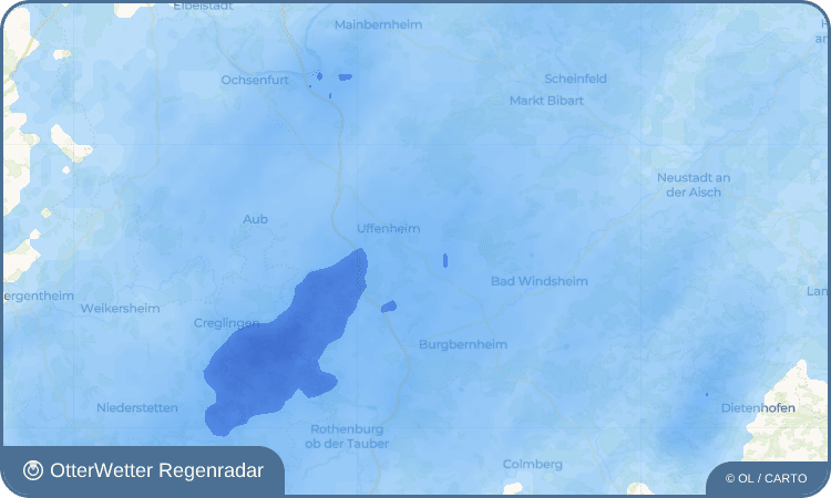 OtterWetter Regenradar-Widget Rudolzhofen