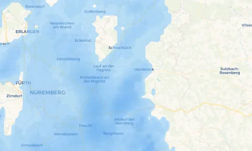 Regenradar Vorschaubild - Aktuelle Niederschläge in Rüblanden und Umgebung