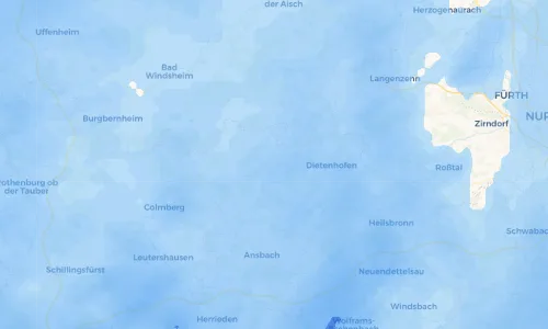 Regenradar Vorschaubild - Aktuelle Niederschläge in Rügland und Umgebung