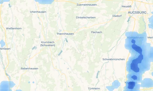 Regenradar Ruhfelden: aktuelle Niederschläge in Ruhfelden und Umgebung, Stand 27. Oktober 2026 um 10:55 Uhr