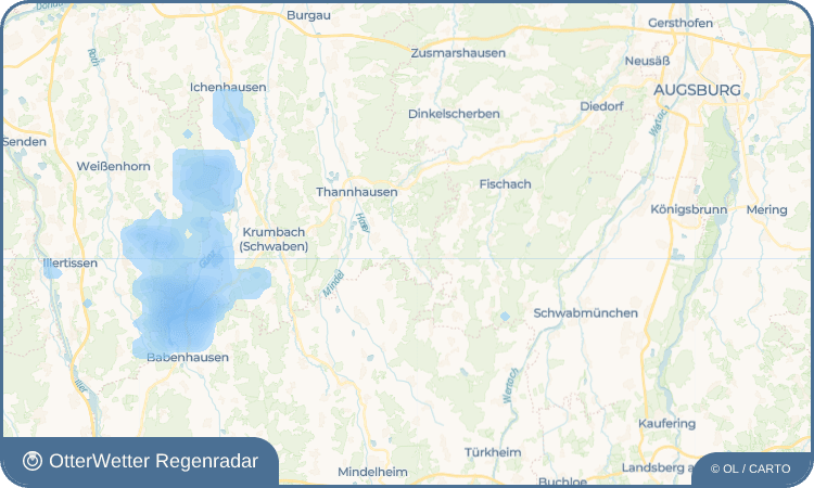 OtterWetter Regenradar-Widget Ruhfelden