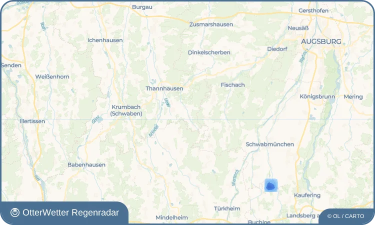 Wetter-Widget-Vorschau mit Vorhersagedaten für Ruhfelden