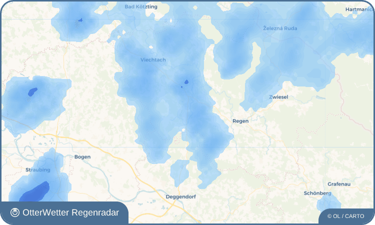 OtterWetter Regenradar-Widget Ruhmannsfelden