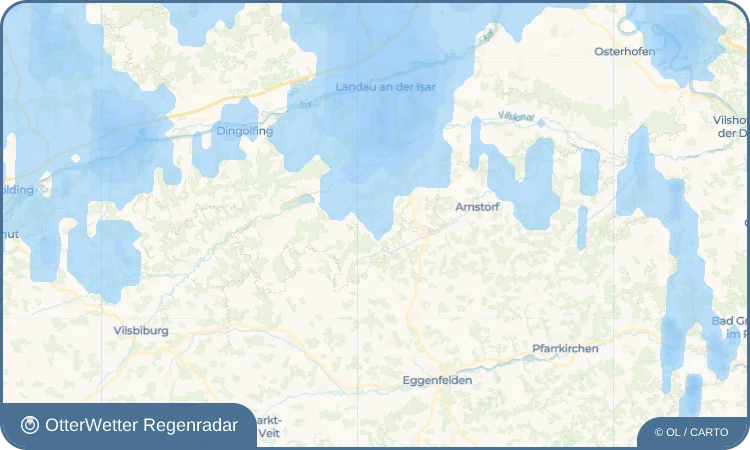 Wetter-Widget-Vorschau mit Vorhersagedaten für Ruhstorf