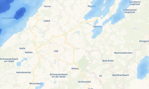 Regenradar Vorschaubild - Aktuelle Niederschläge in Sachsgrün und Umgebung