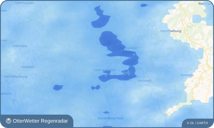 OtterWetter Regenradar-Widget Sackenbach