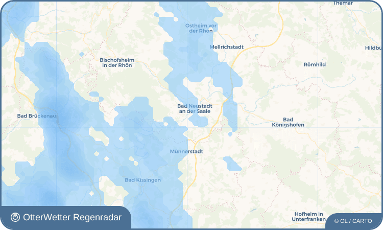 OtterWetter Regenradar-Widget Salz (Unterfranken)