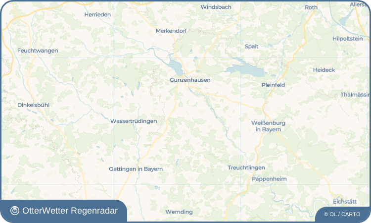 OtterWetter Regenradar-Widget Sammenheim