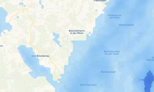 Regenradar Vorschaubild - Aktuelle Niederschläge in Sandberg und Umgebung