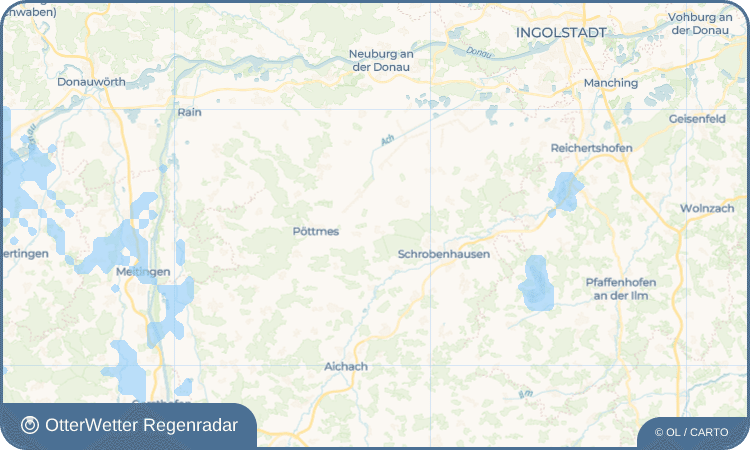 OtterWetter Regenradar-Widget Sandizell