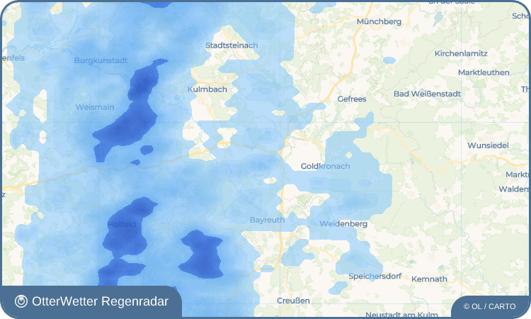 OtterWetter Regenradar-Widget Sandreuth