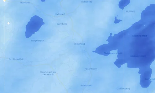 Regenradar Vorschaubild - Aktuelle Niederschläge in Sassanfahrt und Umgebung