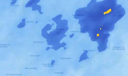 Regenradar Vorschaubild - Aktuelle Niederschläge in Sattelmannsburg und Umgebung