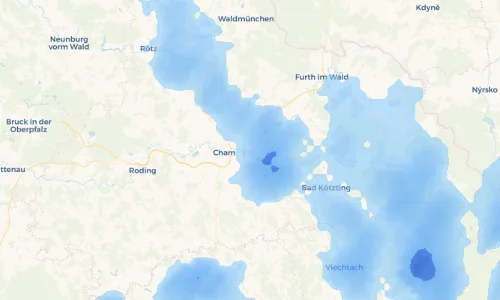 Regenradar Vorschaubild - Aktuelle Niederschläge in Satzdorf und Umgebung