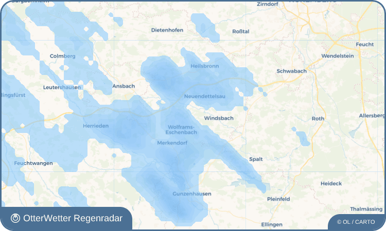 Wetter-Widget-Vorschau mit Vorhersagedaten für Sauernheim