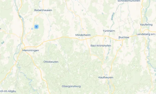 Regenradar Vorschaubild - Aktuelle Niederschläge in Saulengrain und Umgebung