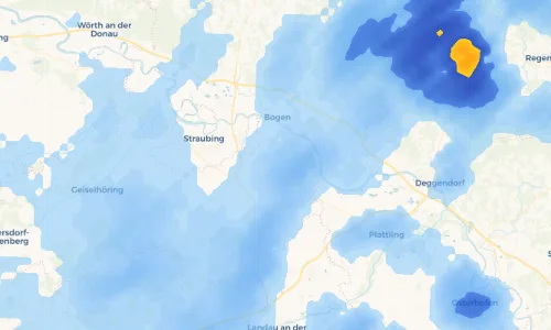Regenradar Vorschaubild - Aktuelle Niederschläge in Schambach und Umgebung
