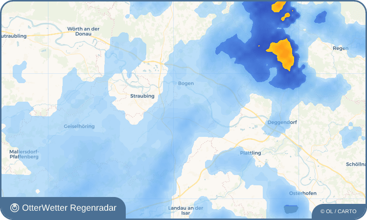 Wetter-Widget-Vorschau mit Vorhersagedaten für Schambach
