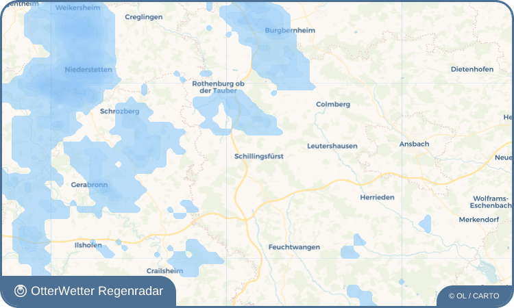Wetter-Widget-Vorschau mit Vorhersagedaten für Schillingsfürst