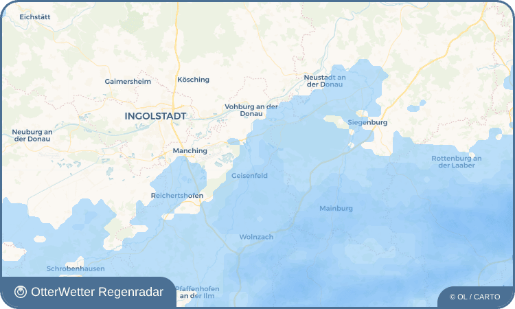 OtterWetter Regenradar-Widget Schillwitzried