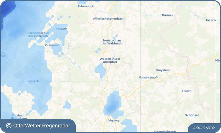OtterWetter Regenradar-Widget Schirmitz