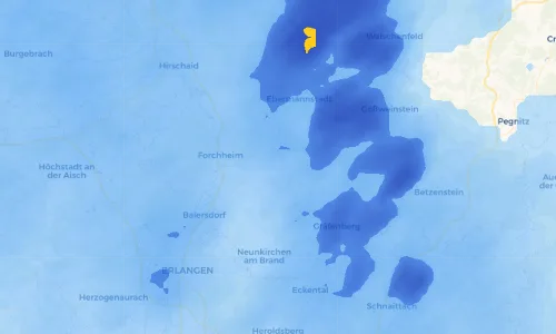 Regenradar Vorschaubild - Aktuelle Niederschläge in Schlaifhausen und Umgebung