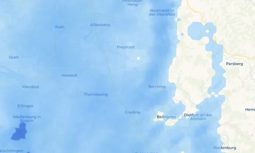 Regenradar Vorschaubild - Aktuelle Niederschläge in Schmellnricht und Umgebung
