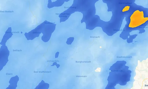 Regenradar Vorschaubild - Aktuelle Niederschläge in Schneckenlohe und Umgebung