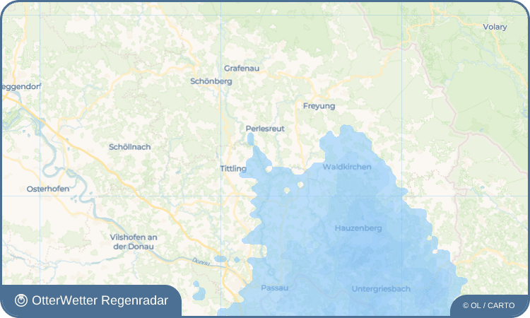 OtterWetter Regenradar-Widget Schnürring
