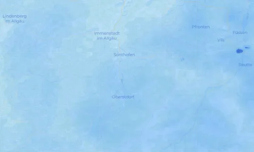 Regenradar Schöllang: aktuelle Niederschläge in Schöllang und Umgebung, Stand 21. Oktober 2026 um 8:00 Uhr