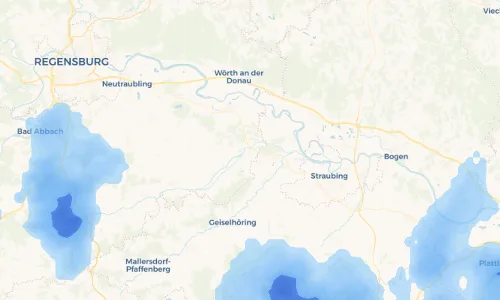 Regenradar Vorschaubild - Aktuelle Niederschläge in Schönach und Umgebung