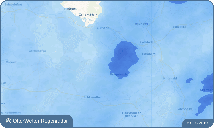 OtterWetter Regenradar-Widget Schönbrunn im Steigerwald