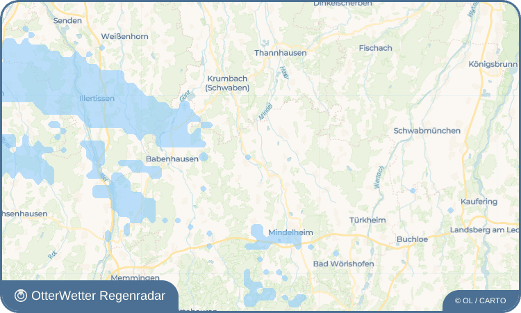OtterWetter Regenradar-Widget Schöneberg