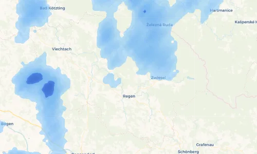Regenradar Vorschaubild - Aktuelle Niederschläge in Schöneck und Umgebung