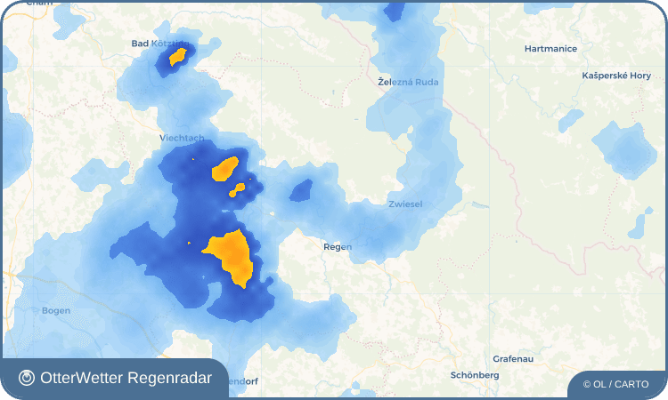 Wetter-Widget-Vorschau mit Vorhersagedaten für Schöneck