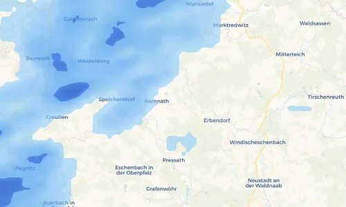 Regenradar Vorschaubild - Aktuelle Niederschläge in Schönreuth und Umgebung