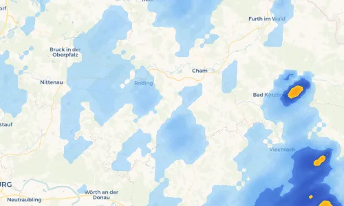 Regenradar Vorschaubild - Aktuelle Niederschläge in Schorndorf und Umgebung