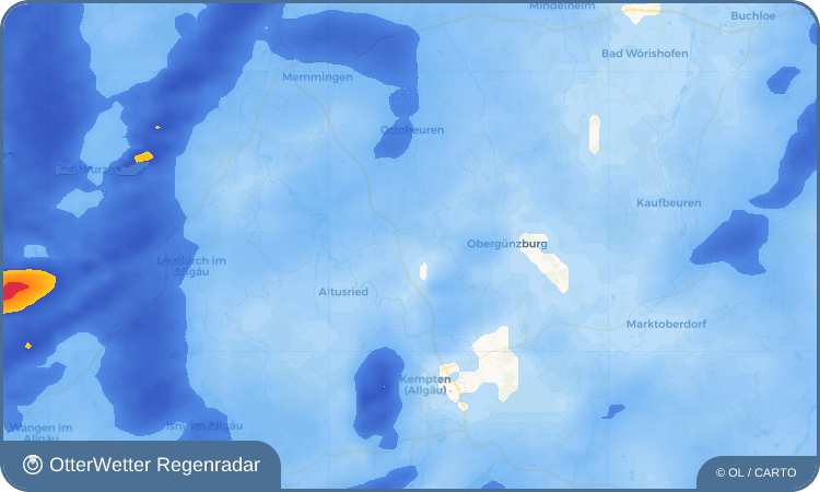 Wetter-Widget-Vorschau mit Vorhersagedaten für Schrattenbach