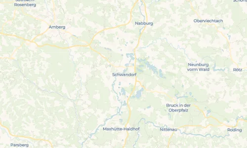 Regenradar Vorschaubild - Aktuelle Niederschläge in Schwandorf und Umgebung