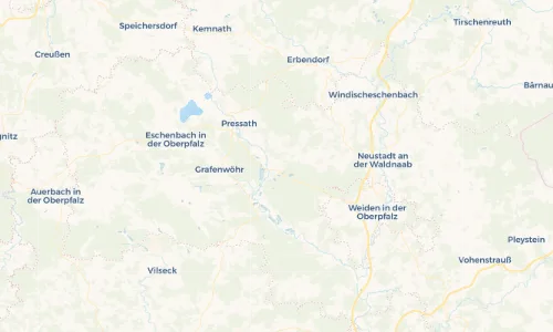Regenradar Vorschaubild - Aktuelle Niederschläge in Schwarzenbach bei Pressath und Umgebung