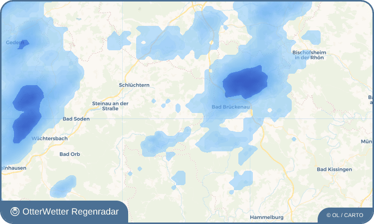 OtterWetter Regenradar-Widget Schwarzenfels