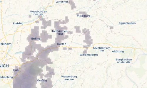 Regenradar Vorschaubild - Aktuelle Niederschläge in Schwindegg und Umgebung