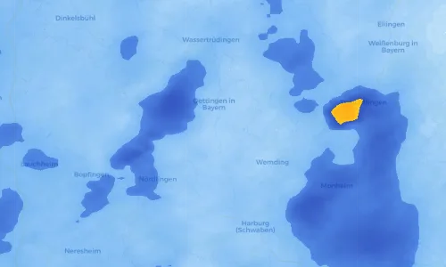 Regenradar Vorschaubild - Aktuelle Niederschläge in Schwörsheim und Umgebung