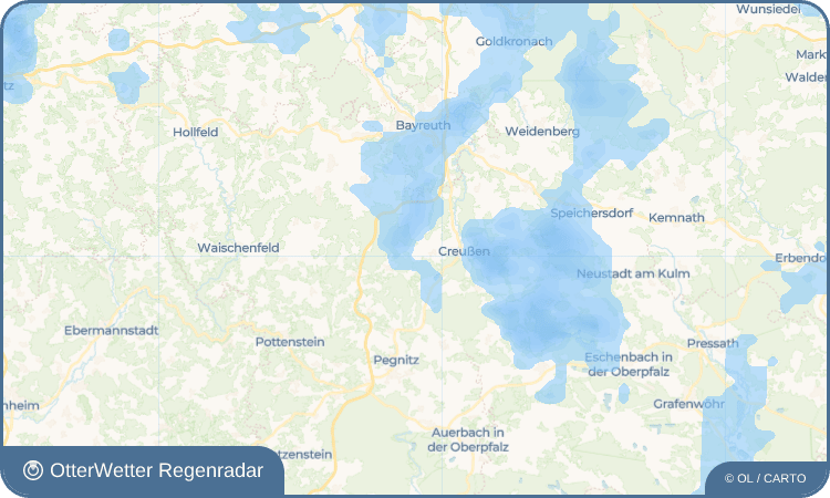 OtterWetter Regenradar-Widget Schwürz