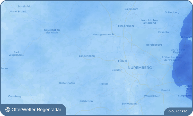 Wetter-Widget-Vorschau mit Vorhersagedaten für Seckendorf