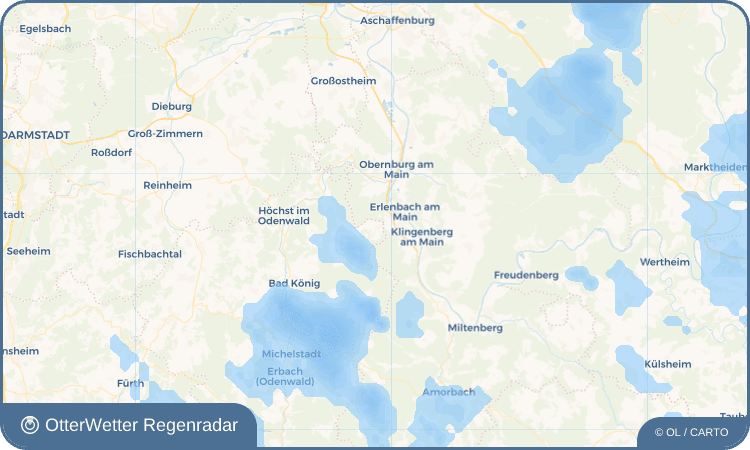 Wetter-Widget-Vorschau mit Vorhersagedaten für Seckmauern