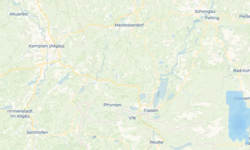 Regenradar Vorschaubild - Aktuelle Niederschläge in Seeg und Umgebung