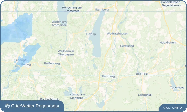 Wetter-Widget-Vorschau mit Vorhersagedaten für Seeshaupt