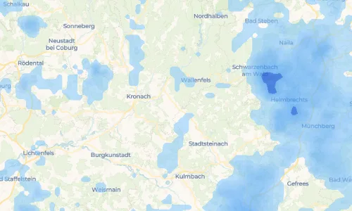 Regenradar Vorschaubild - Aktuelle Niederschläge in Seibelsdorf und Umgebung